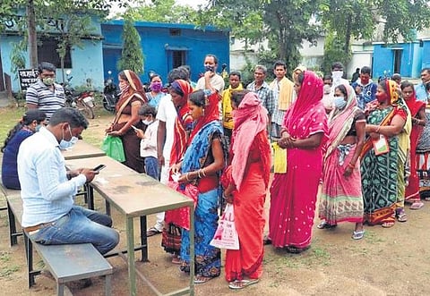 Field officials travelled to remote areas, dispelled the myths related to vaccination and achieved the target of administering at least one dose to the entire adult population  | Express
