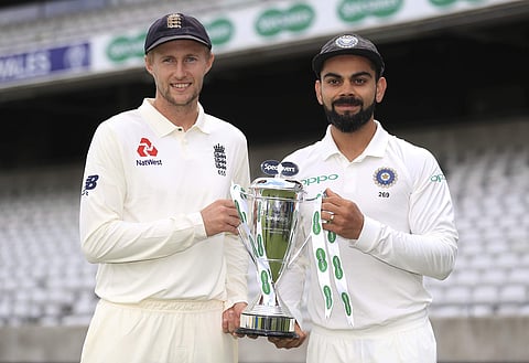 England captain Joe Root, left, and India captain Virat Kohli  (File Photo | AP)