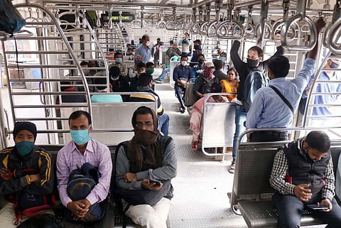 The local train service is currently open to only essential service workers. (File Photo | ANI)