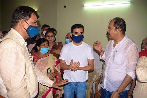 Gambhir also promised to complete the ongoing construction works as soon as possible.