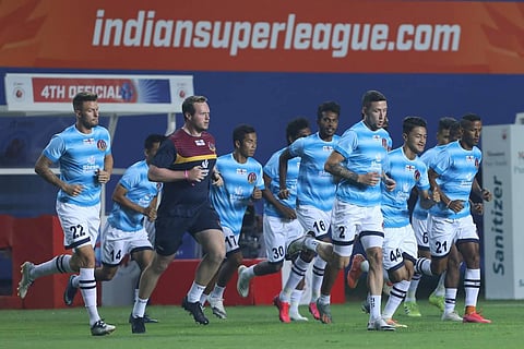 SC East Bengal squad during  a training session. (Photo Courtesy | ISL)