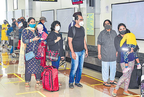 Passengers at Dumna airport in Jabalpur. (File photo | PTI)