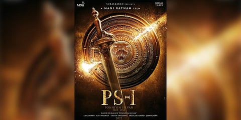 A poster of director Mani Ratnam's Ponniyin Selvan.