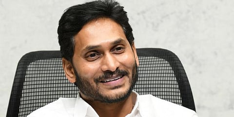 CM YS Jagan Mohan Reddy during a review on Housing department at CM's camp office in Tadepalli. (Photo | EPS)