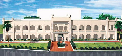 An artist’s impression of the Nampally Sarai after the completion of restoration works