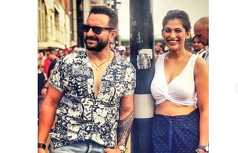 Actress Kubbra Sait with Saif Ali Khan (Photo | Kubbra Sait, Instagram)