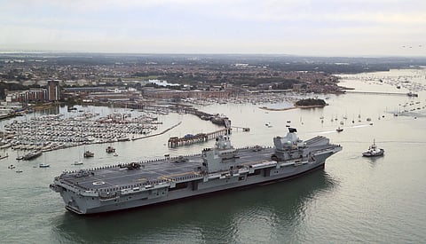 Britain's new flagship HMS Queen Elizabeth (File photo| AP)