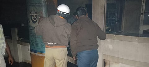 Loan Denied Man Sets Bank In Fire At Haveri