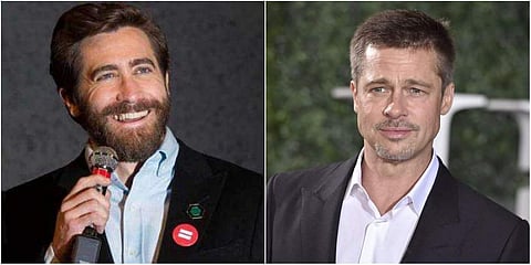 Hollywood actors Jake Gyllenhaal (L) and Brad Pitt. (File photos| AP)