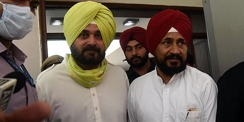 Punjab Congress chief Navjot Singh Sidhu and CM Charanjit Singh Channi (File Photo| Parveen Negi, EPS)