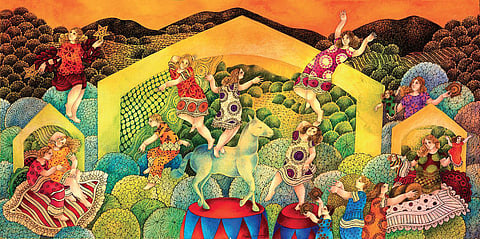 Maya Burman's art.