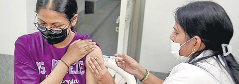 Covid vaccine being administered in Bengaluru on Monday  | Express
