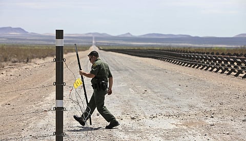 Representational image of a Border Patrol personnel in the US. (File photo | AP)