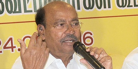 PMK founder S Ramadoss.  