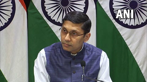 MEA Spokesperson Arindam Bagchi (Photo | Twitter)/ANI)