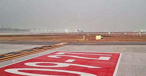 The refurnbished 09-27 runway, unveiled on Wednesday, has a design life of 20 years and network of nine taxiways. (Photo | EPS)