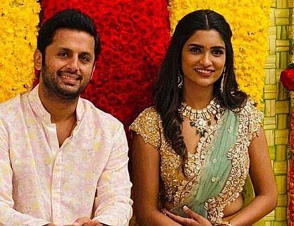 Telugu actor Nithiin with wife Shalini (Photo | Instagram)