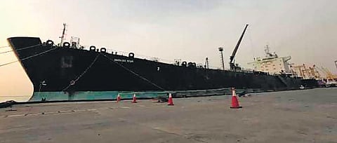 The hijacked ship