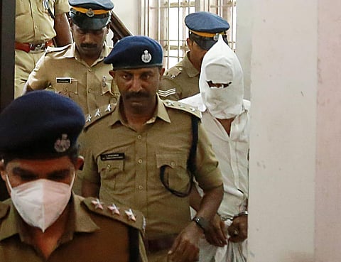 A key accused in the case Shafi under police custody.  (Photo | T P Sooraj)