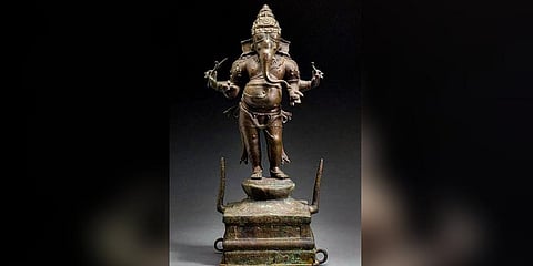 The idols were stolen from a temple in Tiruvarur and replaced with replicas |  EXPRESS