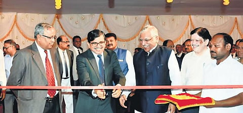 Chief Justice S Muralidhar inaugurating JIMA in Cuttack on Wednesday | Express