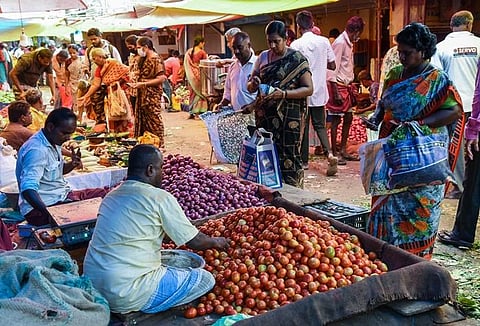 Sale at Gandhi Market in Tiruchy on Thursday | M K Ashok Kumar