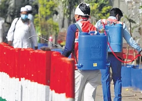 Sanitary workers