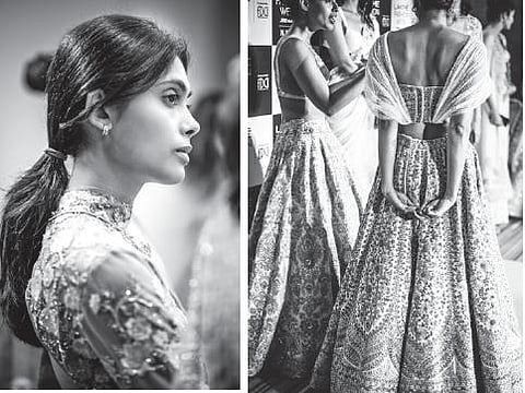 Images from the fittings for Shyamal & Bhumika’s shows