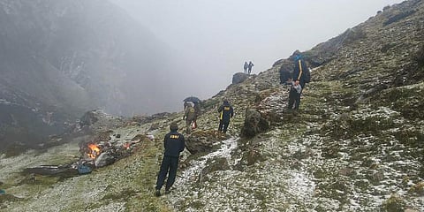 SDRF personnel carry out rescue work. (Photo | PTI)