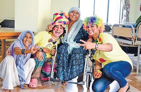 From the File : Volunteers of Clownselors engaging with patients at hospitals in Delhi-NCR to use the healing power of laughter so as to improve the mental well-being of patients. (Photo| EPS)