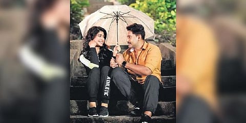 Prajwal Devaraj and Aditi Prabhudeva in  'Mafia'