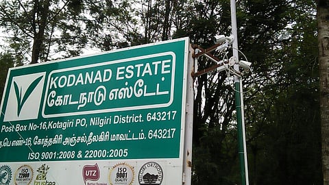 A signboard at former chief minister Jayalalithaa's Kodanad bungalow. 