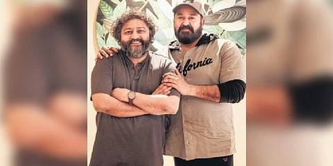 Mohanlal with  director Lijio Jose Pellissery