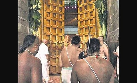 Srivari temple reopened for darshan after solar eclipse