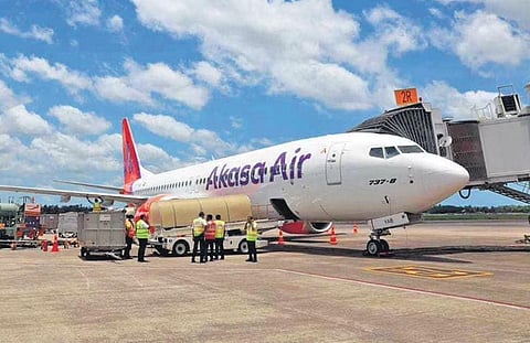 Akasa Air plane. (Photo | Express)