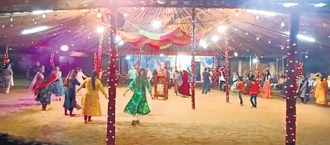 A ‘garba’ programme underway in Rourkela | Express