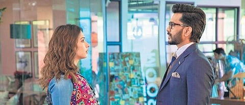 (L-R) Tamannaah Bhatia and Riteish Deshmukh in a still from ‘Plan A Plan B’