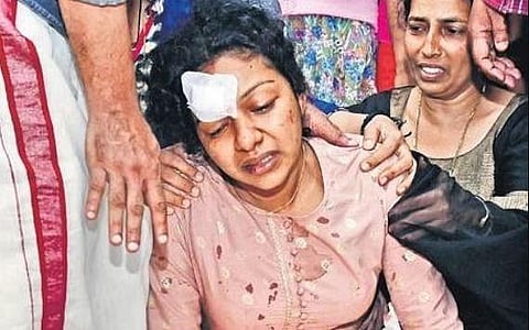Asha S breaks down upon seeing her daughter Anjana Ajith’s body at her house near Kochi | T P Sooraj