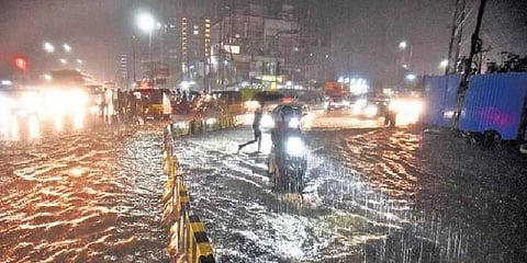Most rain recorded at Shaikpet (11.7 cm) followed by Kakatiya Hills (10.9 cm)