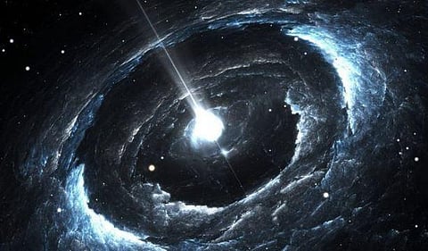 First detected merger of black hole and neutron star. Image used for representative purpose. (Photo | Black Hole @ Twitter)