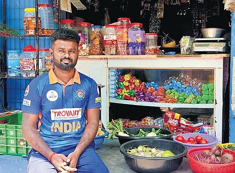 Shiva at the provision store set up by his mother 15 years back | Express