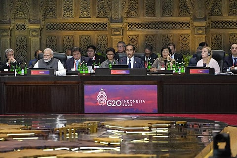 Indonesia President Joko Widodo speaks during the G20 leaders summit in Nusa Dua, Bali (Photo | AP)