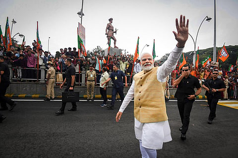 Hoping to trigger another wave: PM Narendra Modi seen during his visit to Bengaluru. (File Photo | PTI)