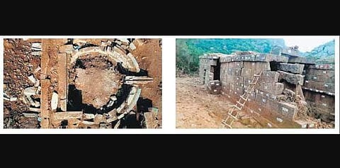 14th century Shiva temple atop Kondaveedu Fort in shambles as relics lie in neglect