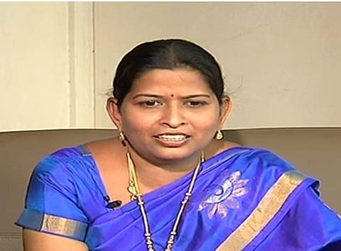 Andhra Pradesh Home Minister Taneti Vanitha (YouTube screengrab)