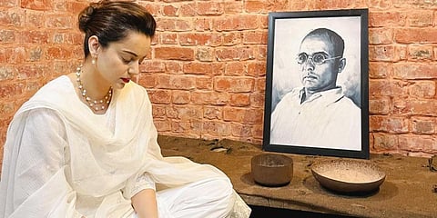 In this file image, Bollywood actor Kangana Ranaut at the prison cell of Vinayak Savarkar in Andaman's Cellular Jail. (Photo| Instagram)