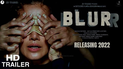 Trailer poster of the upcoming psychological thriller film starring Taapsee and Gulshan Devaiah. (Photo | YouTube)