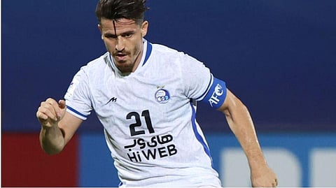 Ghafouri, an outspoken figure who appeared 28 times for Iran up until 2019, was arrested after a club training session .(Photo | AFP)