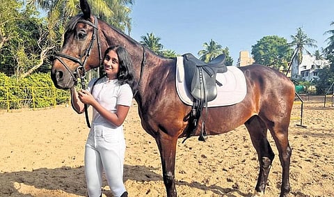 Samanna met her horse Soulmate last year and has taken part in competitions with him since