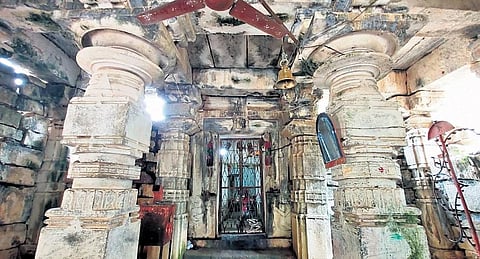 The historic Malleshwara Swamy Temple at Kothuru in Khanapur mandal of Warangal district. (Photo | EPS)